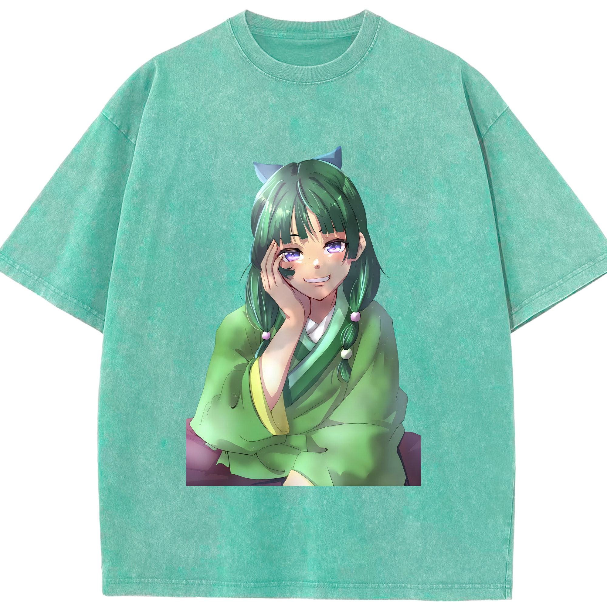 （画像用） 薬屋のひとりごと The Apothecary Diaries 綿100% ヴィンテージ風 半袖Tシャツ（フロントプリント）